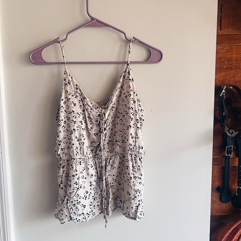 Leopard Tank Blouse